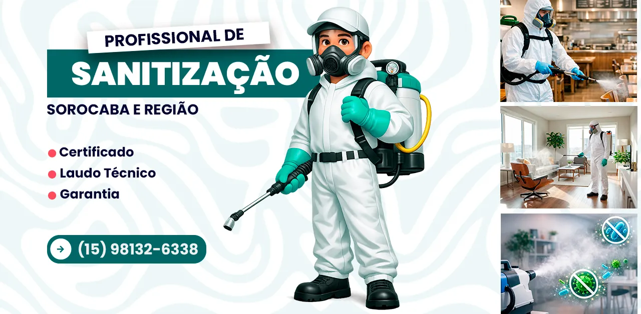 Sanitização de Ambientes em São Roque - SP