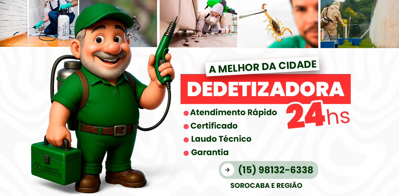 Empresa de Dedetização no Jardim Europa - Sorocaba / SP